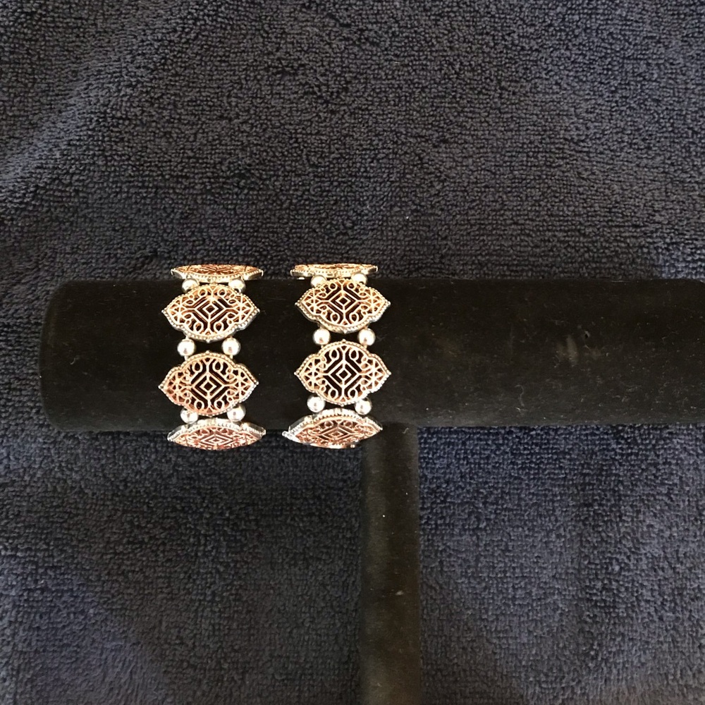 Copper colored bracelets